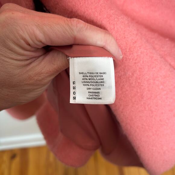 Halogen Wool Blend Winter Peacoat Pink - Picture 3 of 5